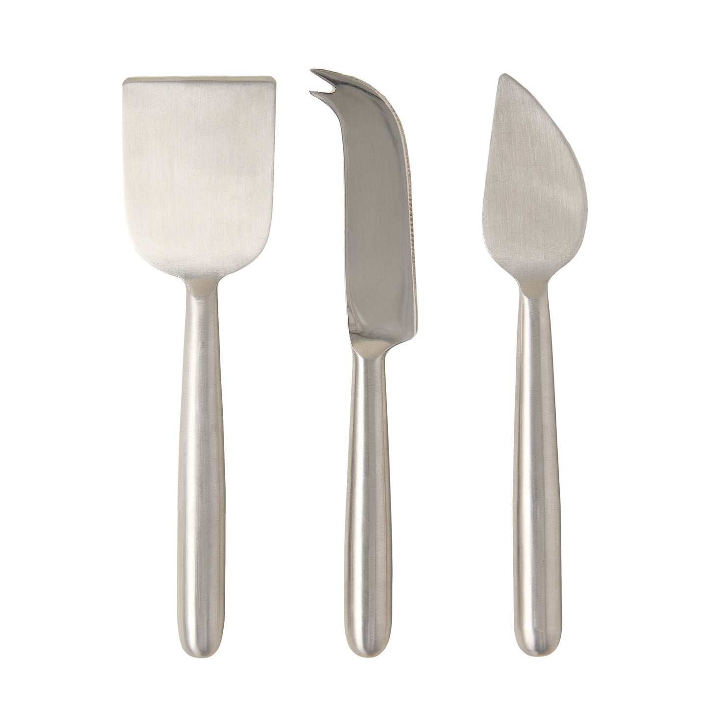 Diane Keaton + Hudson Grace 3-piece stainless steel cheese knife set: hard, soft, and crumbling knives.