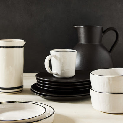 Diane Keaton + Hudson Grace Studio Black Rim Stoneware Salad Plate