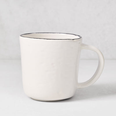 Diane Keaton + Hudson Grace Studio Black Rim Stoneware Mug