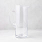 Downtown Tall Glass Bar Pitcher, clear, straight-sided design, with handle and pour spout.