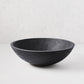 15" ebonized spalted wood bowl with dark finish and visible wood grain.