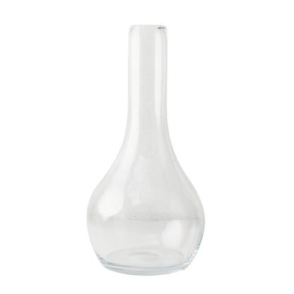 Elise Glass Vase, clear mouth-blown glass, traditional shape, 19.5"H x 9.5"W.