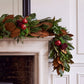 English Holiday Estate Magnolia, Spruce, and Pomegranate Garland (6')