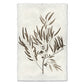 Eucalyptus #4 handmade Nepalese paper wall art print with a botanical illustration of leaves and berries.