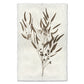 Eucalyptus #6 handmade Nepalese paper wall art print with sepia botanical illustration of leaves and berries.