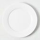 White porcelain dinner plate with a classic rim, 10.6" Dia.