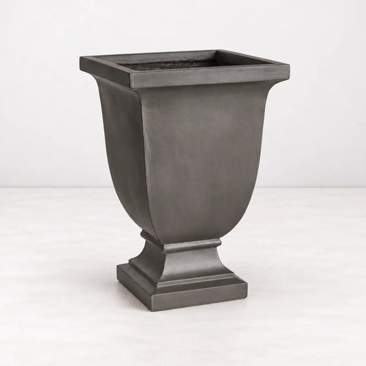 Fibreclay Beckett Square Footed Planter, Large - dropship 