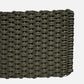 Hudson Grace forest green handwoven braided rope doormat with a durable all-weather texture