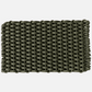 Rectangular forest green handwoven rope doormat with a durable braided texture for all-weather outdoor use.