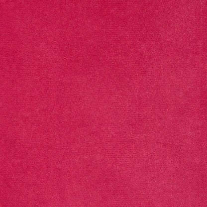 Fuchsia pink cotton velvet fabric swatch, solid color.
