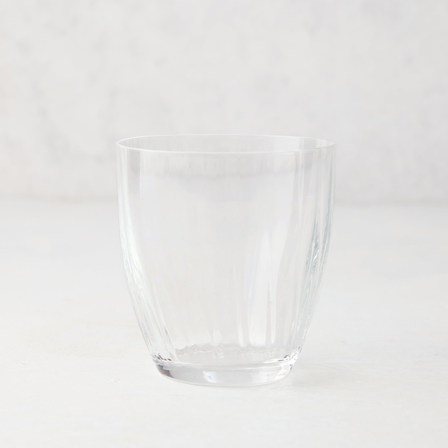 Clear Georgia Eco-Crystal Double Old-Fashioned Glass, 9oz, with elegant ribbed design.