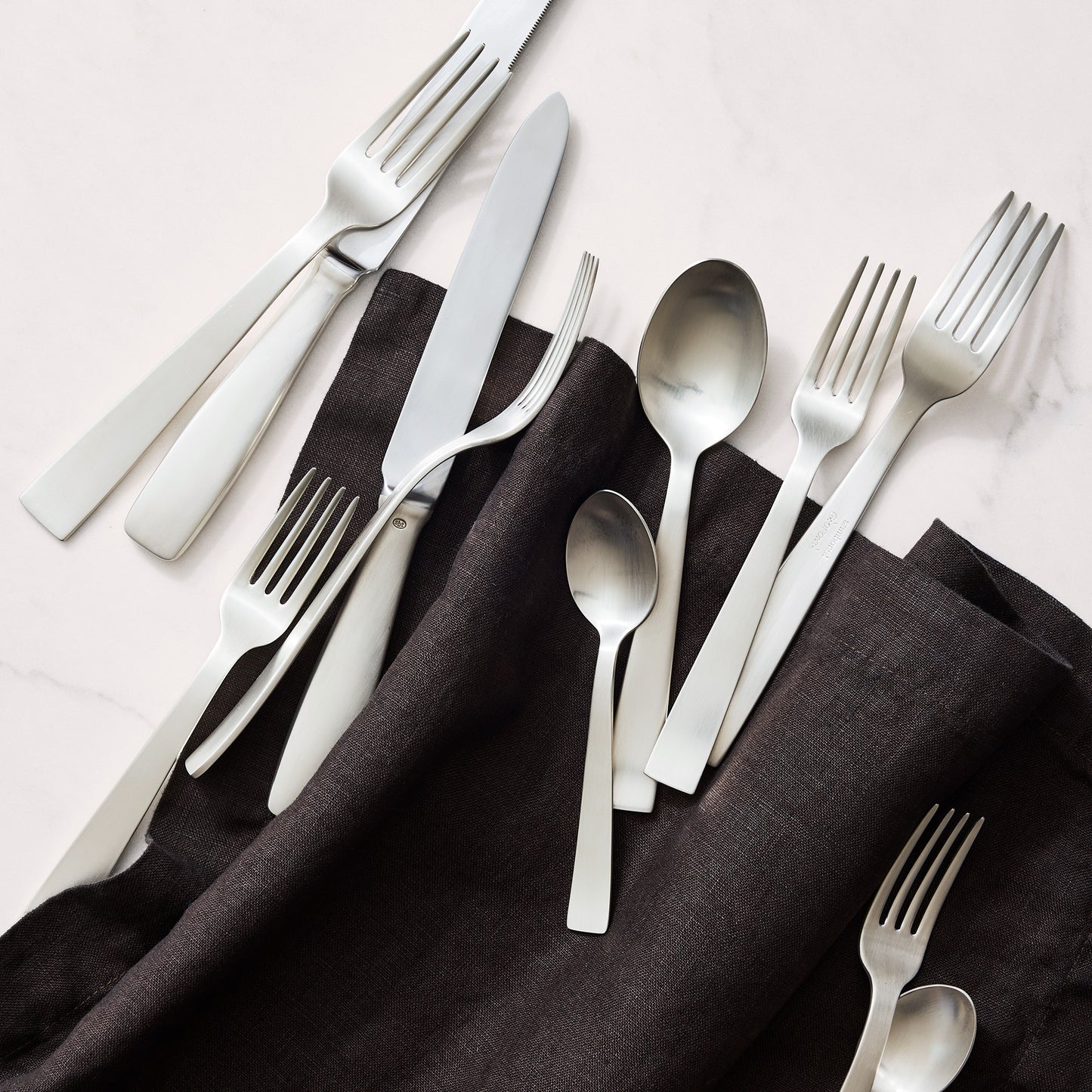 Gio Ponti Satin Silverplate 5-Piece Flatware Set