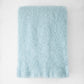Glacier Blue Solid Mohair Throw Blanket