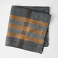 Graphite and Brown Marken Plaid Linen Napkin