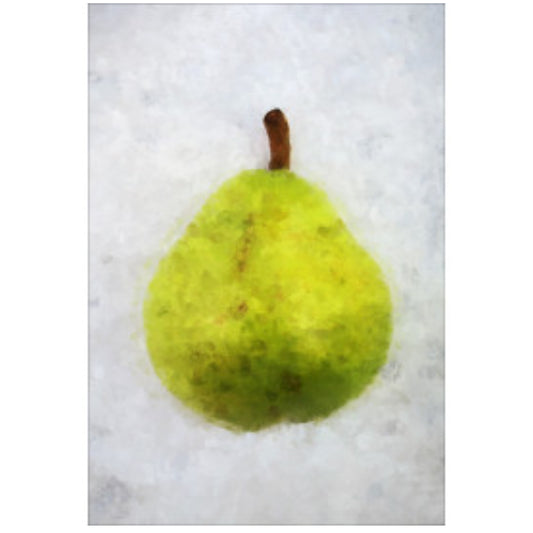 Green Pear Art, 24" x 36"