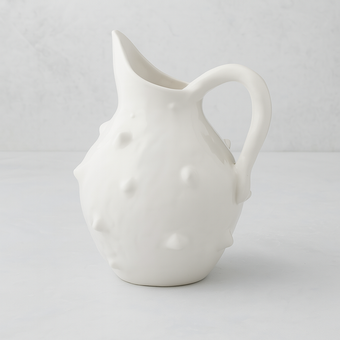 Handmade Ceramic Bumpy Pitcher 5163 by Montes Doggett - Hudson Grace