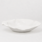 Handmade Montes Doggett ceramic platter, creamy white glaze, organic wavy rim, 16"l x 14.5"w.