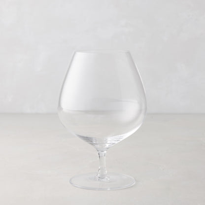 Clear, mouth-blown HG Heritage Cognac Glass with a generous bowl and short stem.