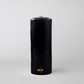 HG Black Unscented Pillar Candle, 3"x8", with gold embossed HG logo.