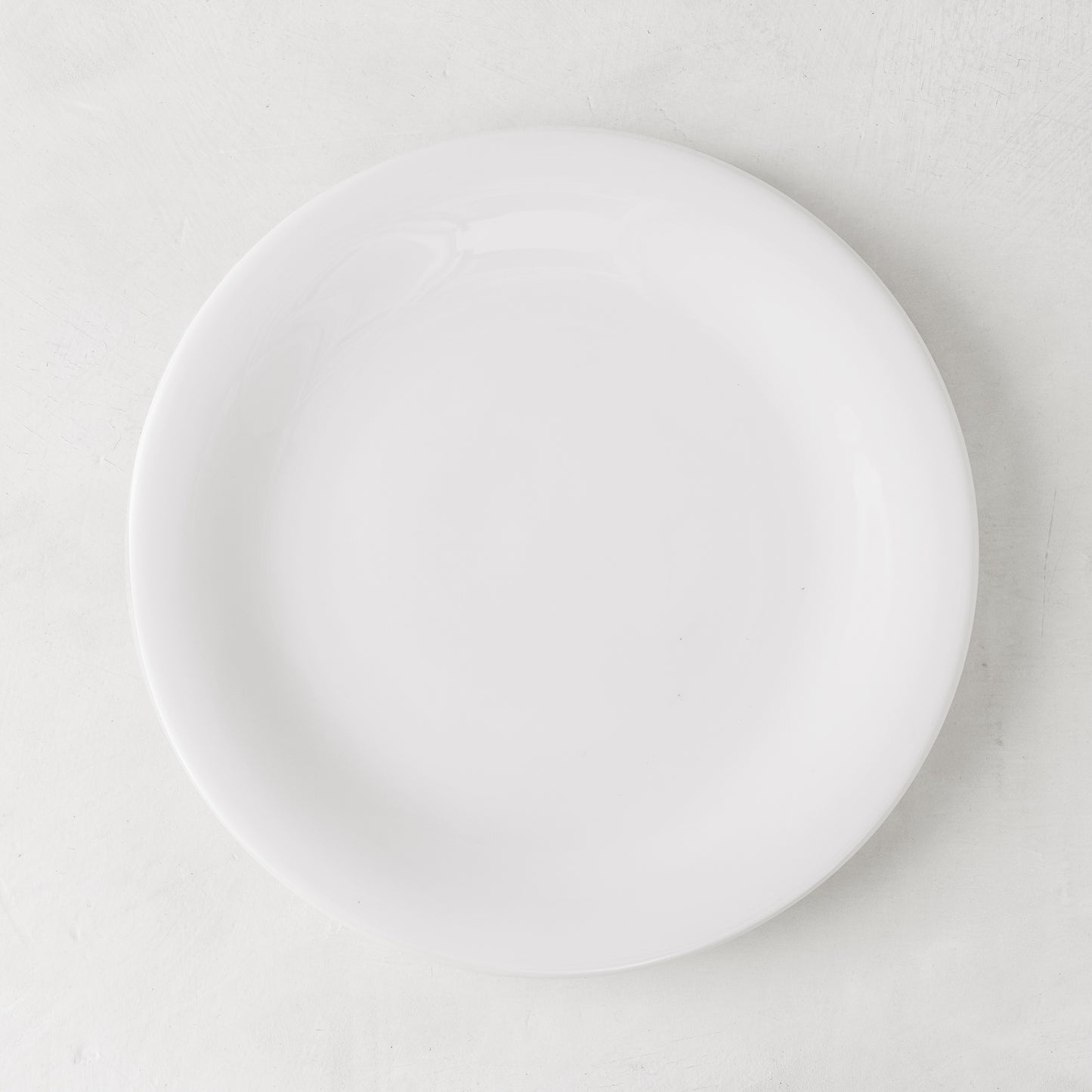 HG City White Porcelain Salad Plate, 8.5" diameter, modern aesthetic.