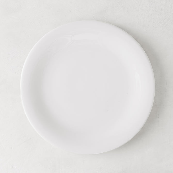 HG City White Porcelain Salad Plate, 8.5" diameter, modern aesthetic.