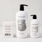 Hudson Grace Tart Kumquat cleaning gift set: white candle box, large dish soap, and smaller hand lotion.