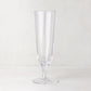 Hudson Champagne Flute, clear chunky glass, 7.7"H, handmade in Poland.
