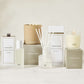 Hudson Grace Montauk Scent Collection: votive, classic, 3-wick candles, diffuser, and room spray in neutral tones.
