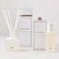 Hudson Grace Montauk Room Spray and Diffuser Gift Set with frosted glass bottles and white packaging.