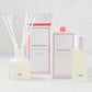 Hudson Grace Palm Beach room spray and diffuser gift set with frosted glass bottles and white packaging.