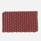 Hudson Grace pomegranate red handwoven braided rope doormat for all-weather outdoor use