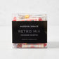 Hudson Grace Retro Mix Halloween candy box filled with assorted childhood favorite treats in a clear 64oz container.