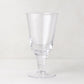Clear Hudson Wine Glass, chunky style, 3.7"Dia x 5.5"H, handmade glass.