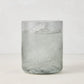 Hugo Smoke Grey Double Old Fashioned Glass with ice and drink, 3.25"Dia x 4"H, handmade in Poland.