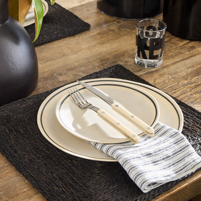 Keaton Everyday Wine Glass by Diane Keaton x Hudson Grace, clear glass with bold "KEATON" signature.