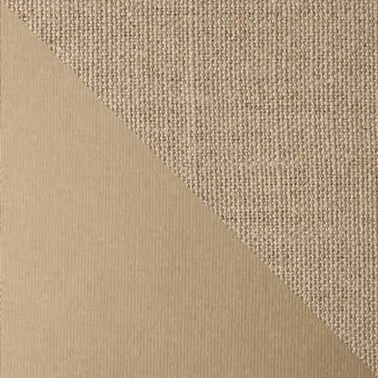 Khaki linen and velvet reversible square pillow, 22", with textured Belgian linen and smooth cotton velvet.