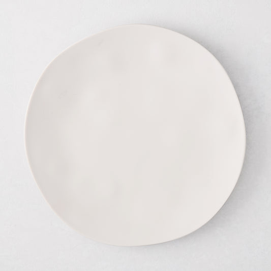 Laguna Melamine Salad Plate, off-white, 8.5"Dia, microwave safe.