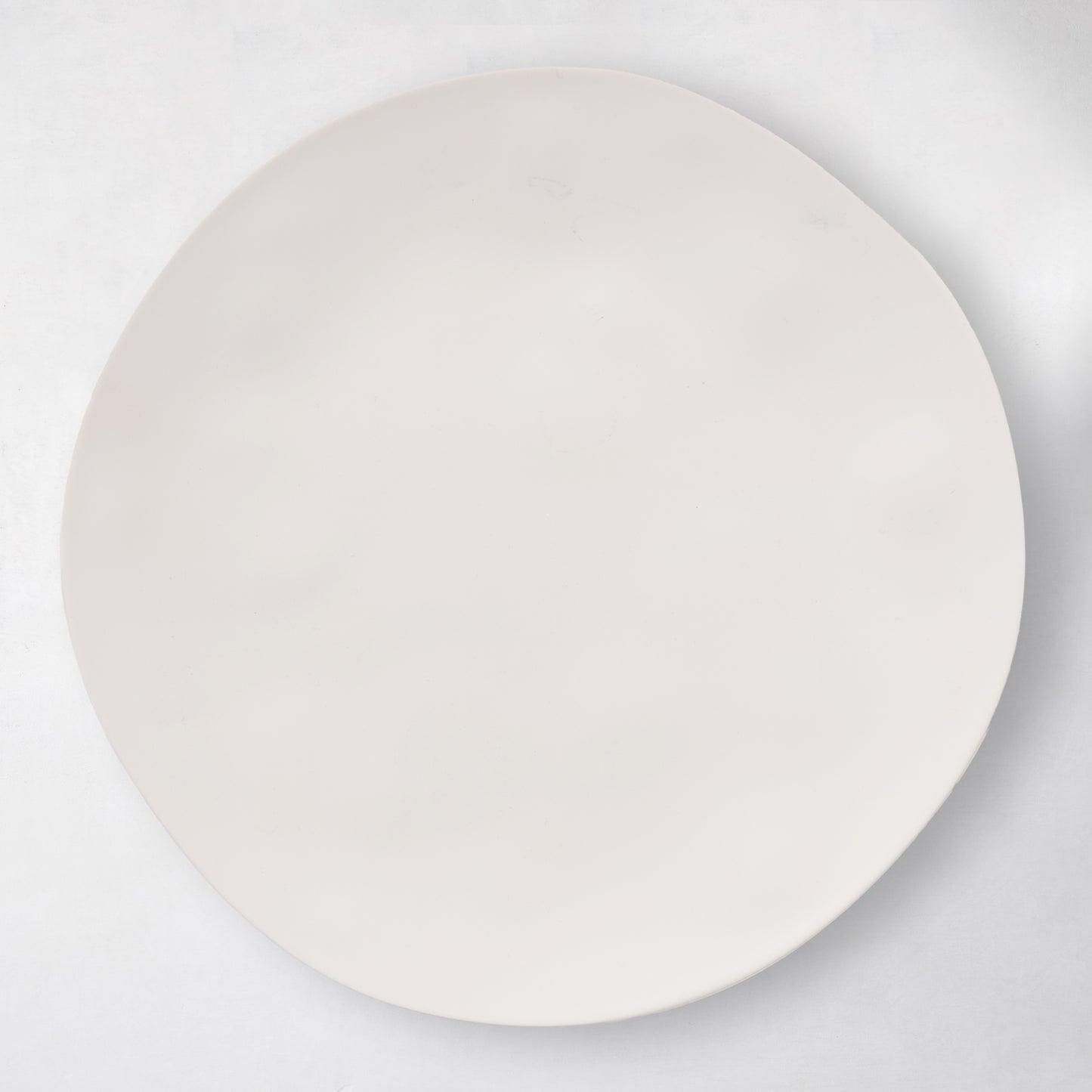 Laguna Melamine Dinner Plate, 10.5"Dia, ivory, microwave safe.