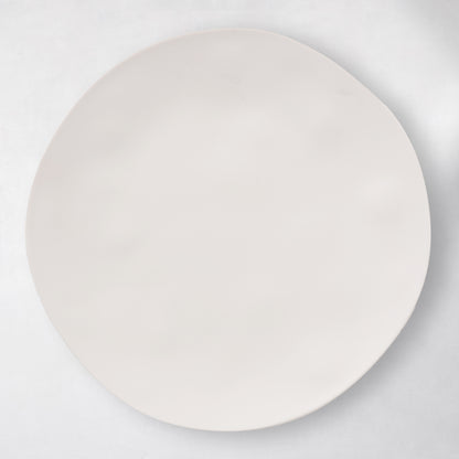 Laguna Melamine Dinner Plate, 10.5"Dia, ivory, microwave safe.