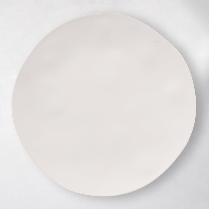 Laguna Melamine Dinner Plate, 10.5"Dia, ivory, microwave safe.