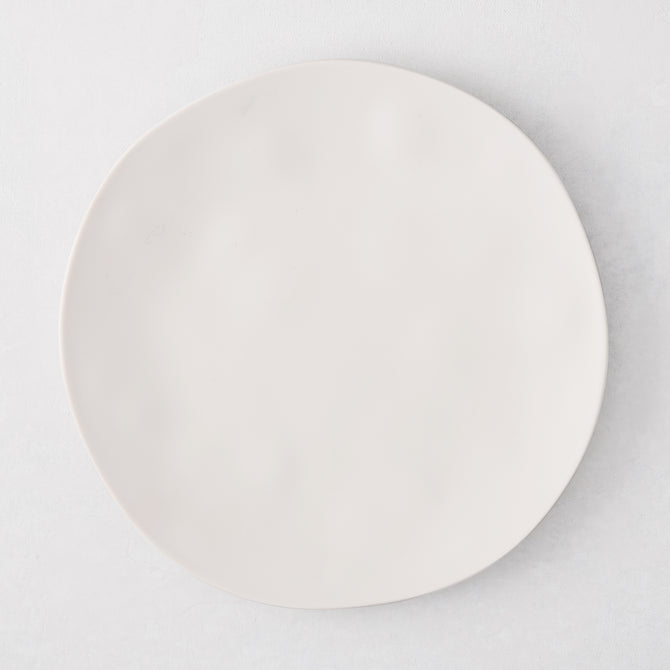 Laguna Melamine Salad Plate, off-white, 8.5"Dia, microwave safe.