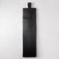 Long black reclaimed wood serving plank with handle and rope, 40"L x 10"W.