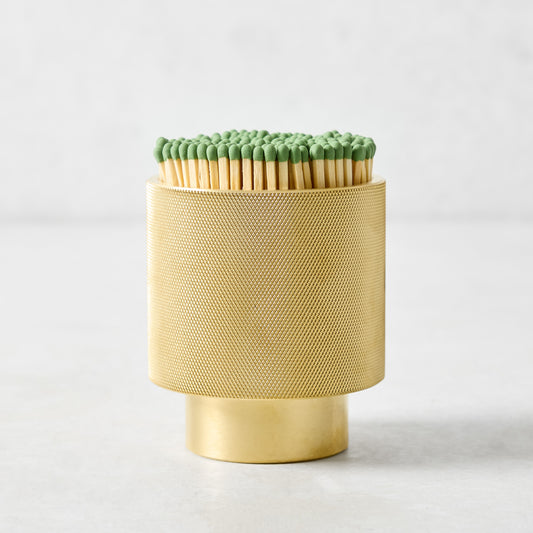 Large Footed Solid Brass Match Striker