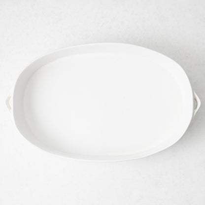 Large Lisbon Stoneware Oval Baker