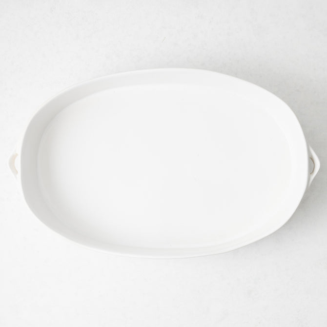 Large Lisbon Stoneware Oval Baker
