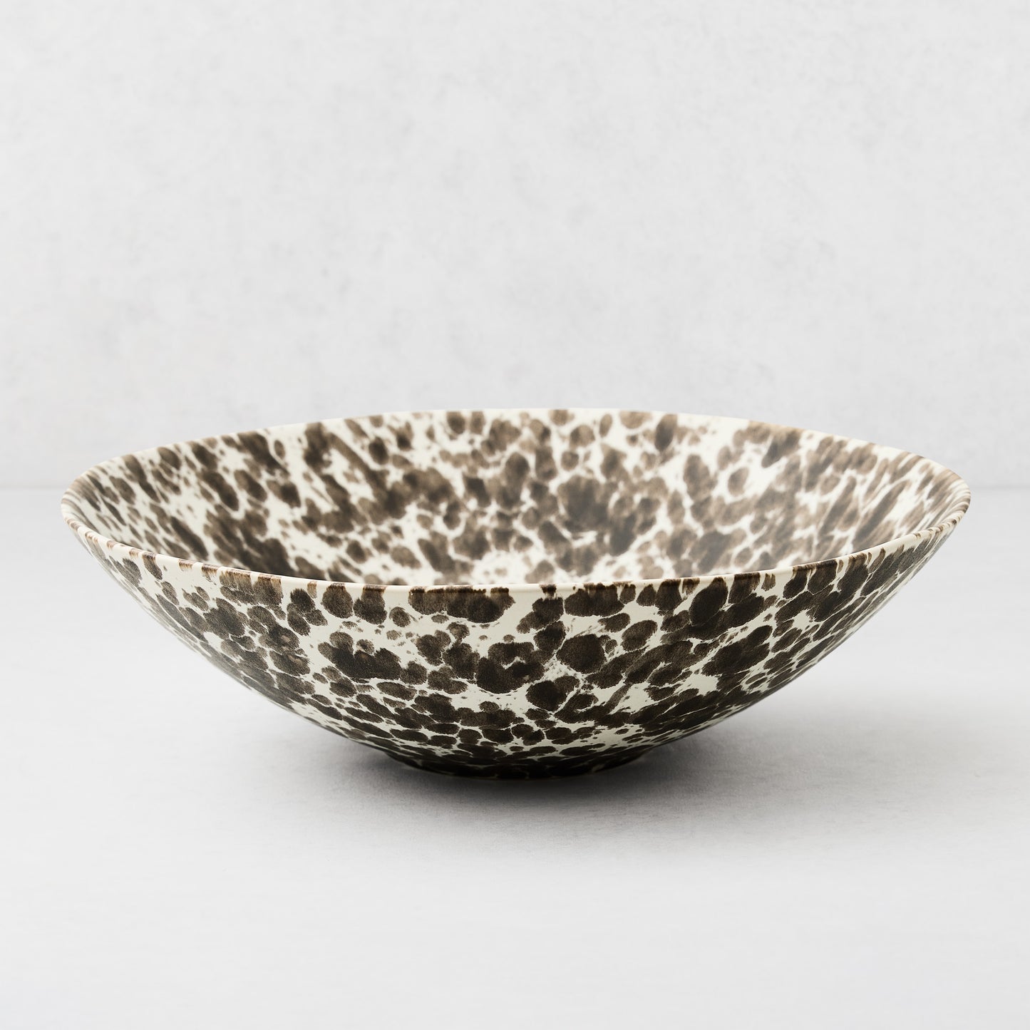 Large Nuno Splatter Stoneware Serve Bowl