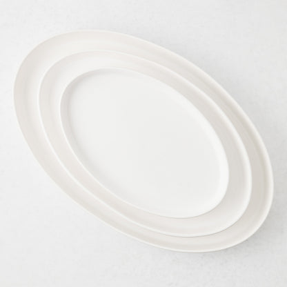 Large Stoneware Oval Nesting Serve Platter