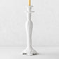 Large Tosca White Ceramic Candlestick