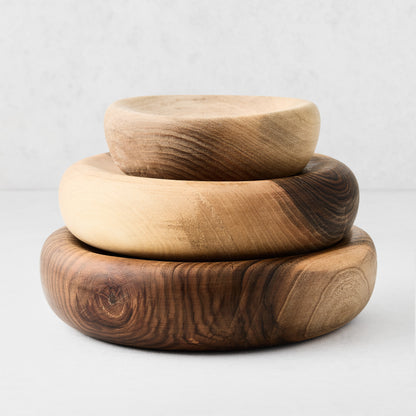 Large Walnut Wood Nut Bowl