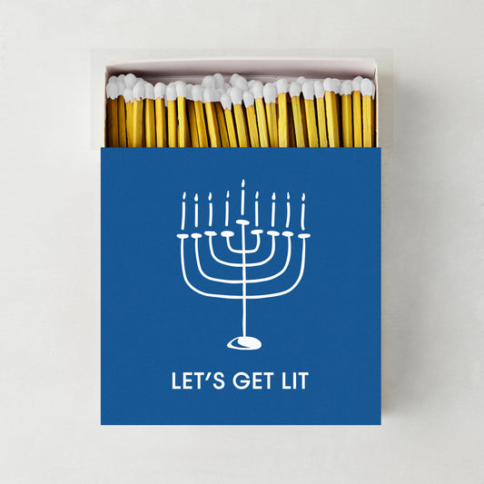"Let's Get Lit" Oversized Hanukkah Matches